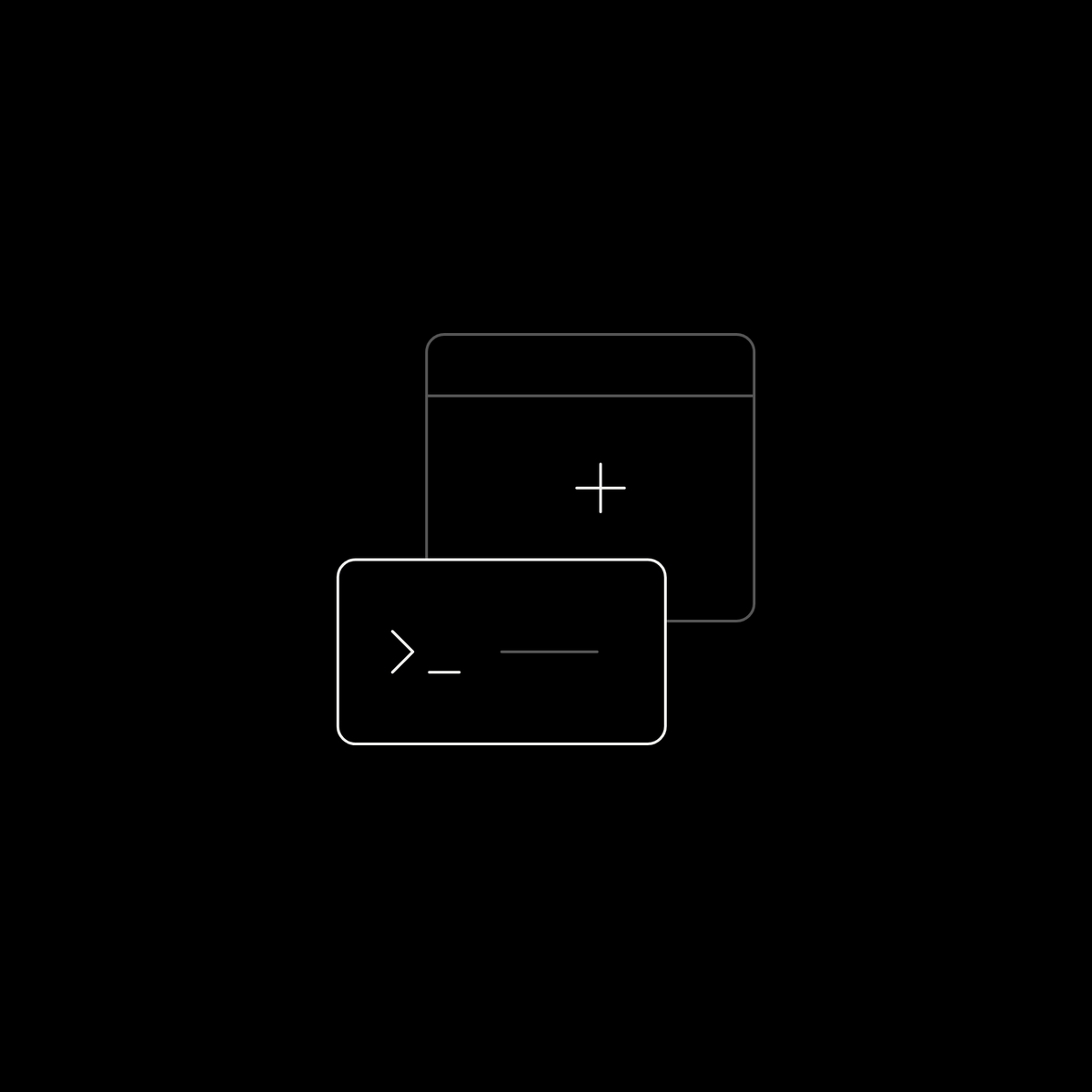 A new storefront instance emerges from a terminal command.